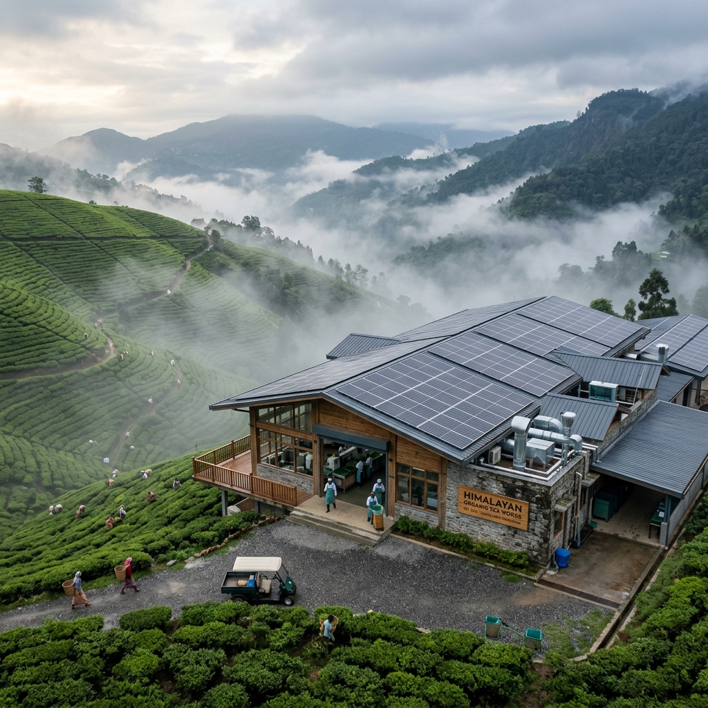 Solar-Powered Sustainable Factory